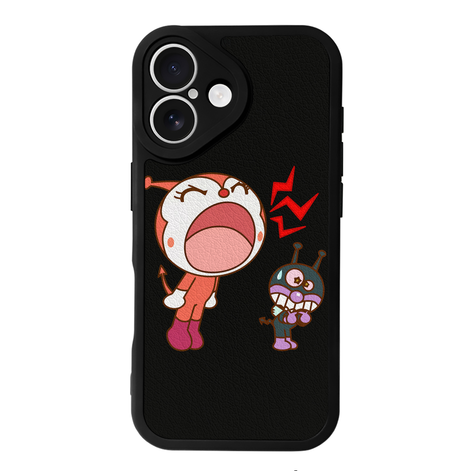 （画像用） アンパンマン Anpanman 【iPhone 16シリーズ対応】シリコンスマホケース（レザー調） 材質：シリコン